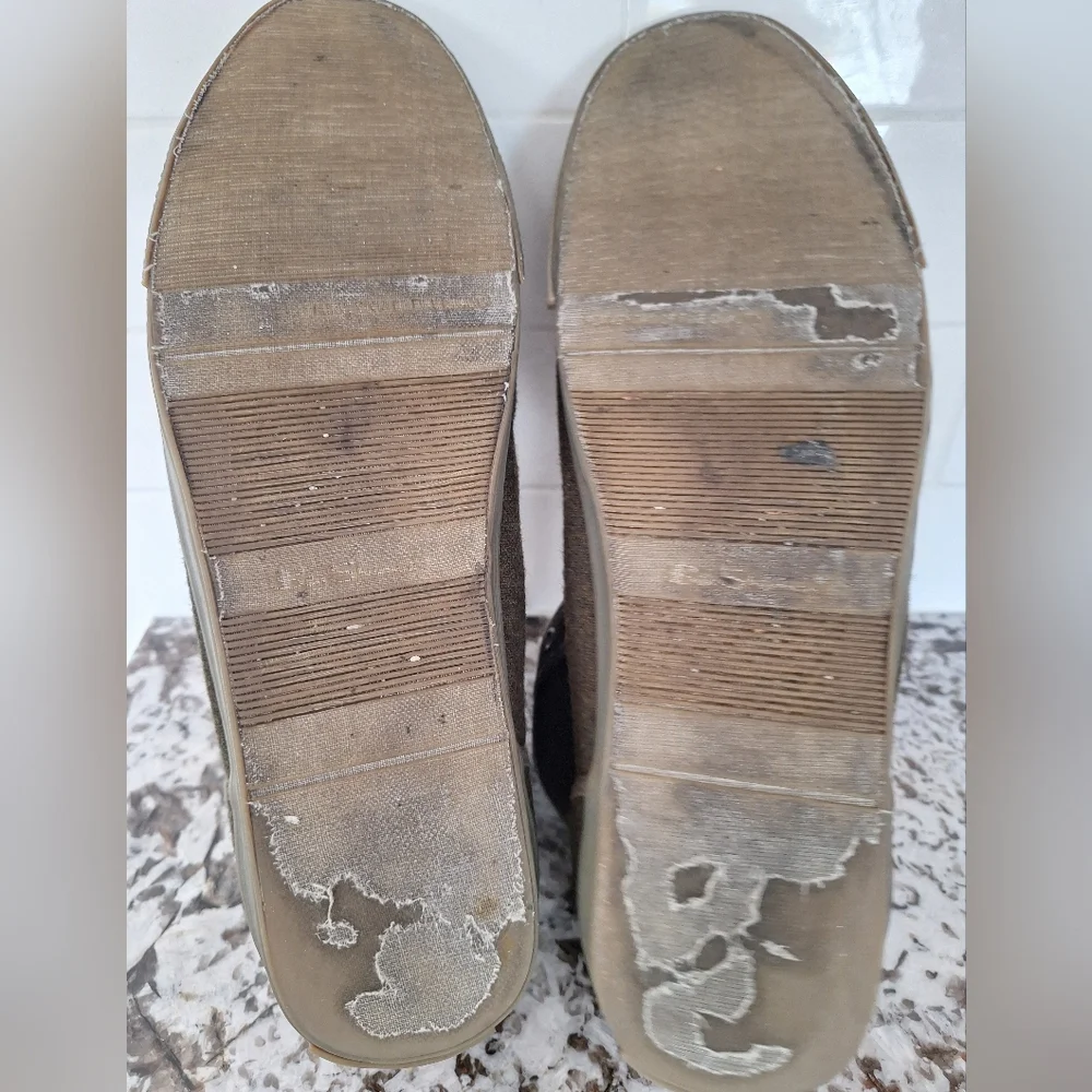 Ben Sherman Khaki Wool High-Top Sneakers‎ Size 12